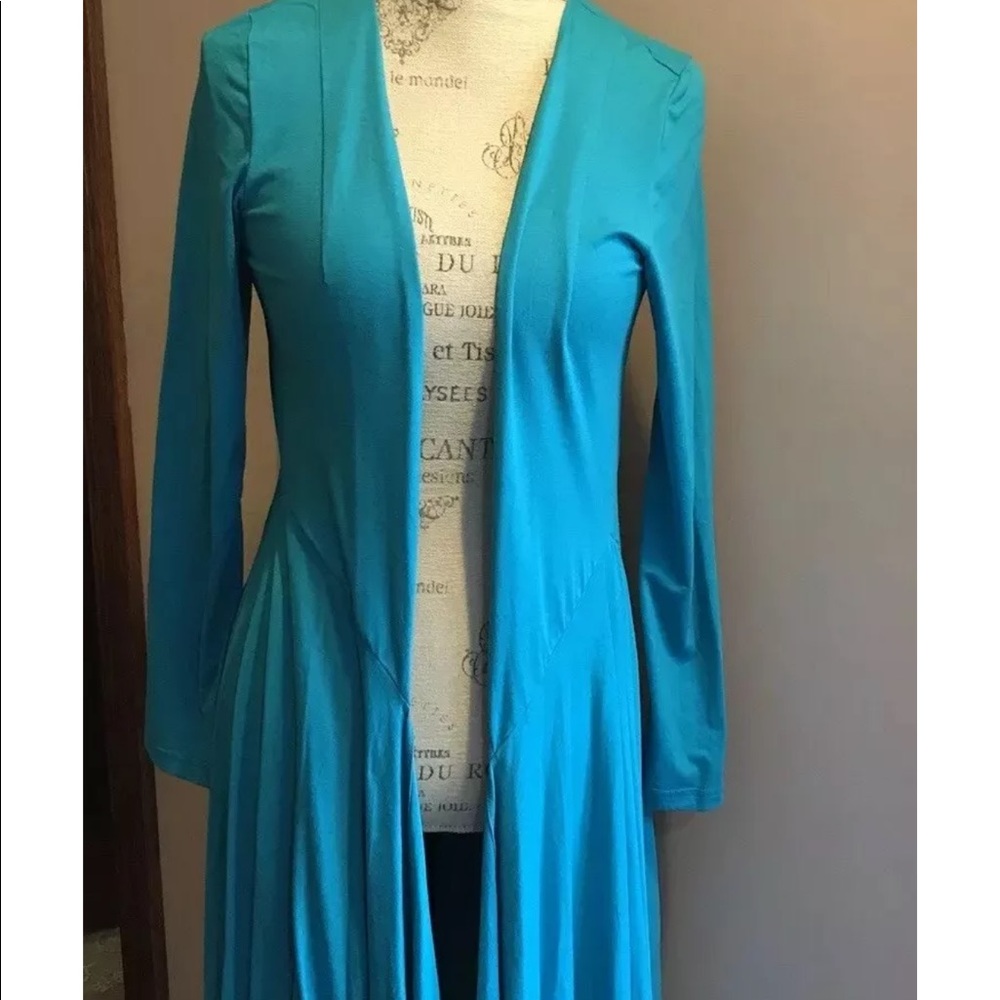 Nyah turquoise blue cardigan NWT
